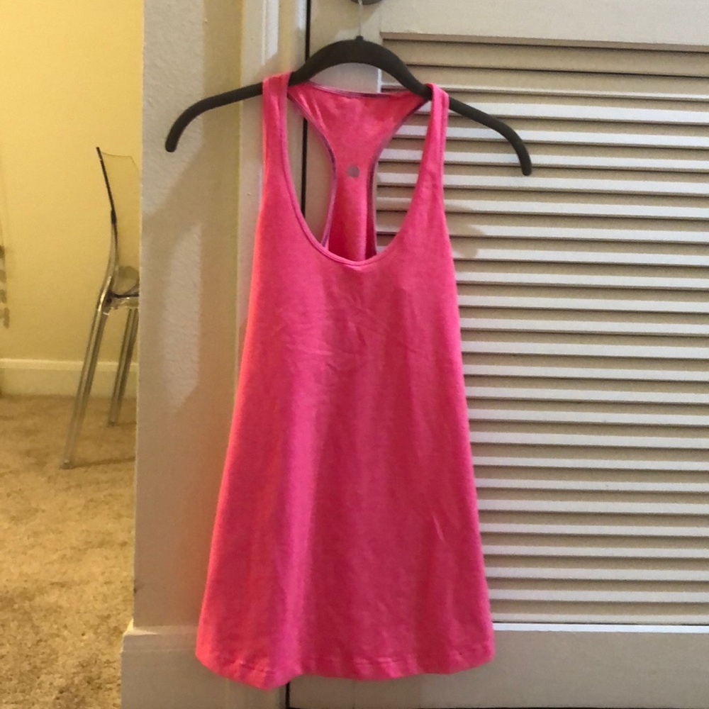 lululemon hot pink tank top size 8